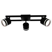Люстра стельова з поворотними плафонами FIRTH/PL3 black