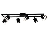 Люстра стельова з поворотними плафонами FIRTH/PL6 black